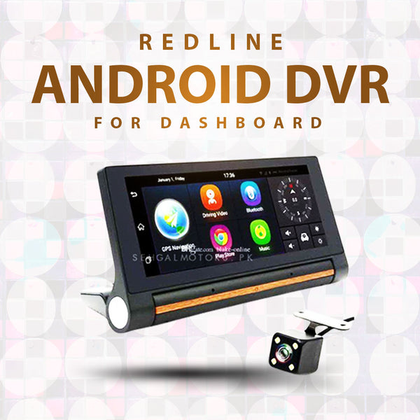 Redline Android DVR (Digital Video Recorder) for Dashboard with Real Time Video Tracking Feature Via Online App