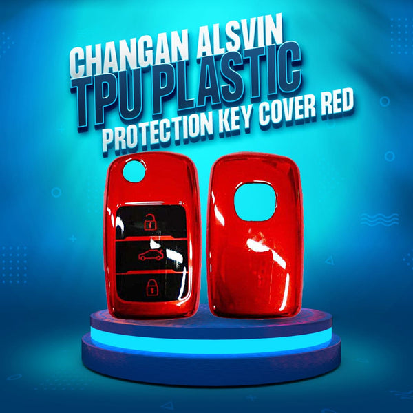 Changan Alsvin TPU Plastic Protection Key Cover Red - Model 2021-2024