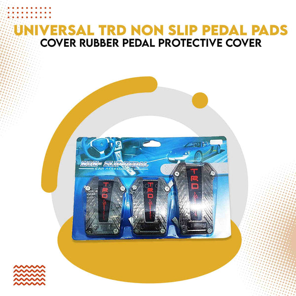 Universal TRD Non Slip Pedal Pads Cover Set - Multi Color