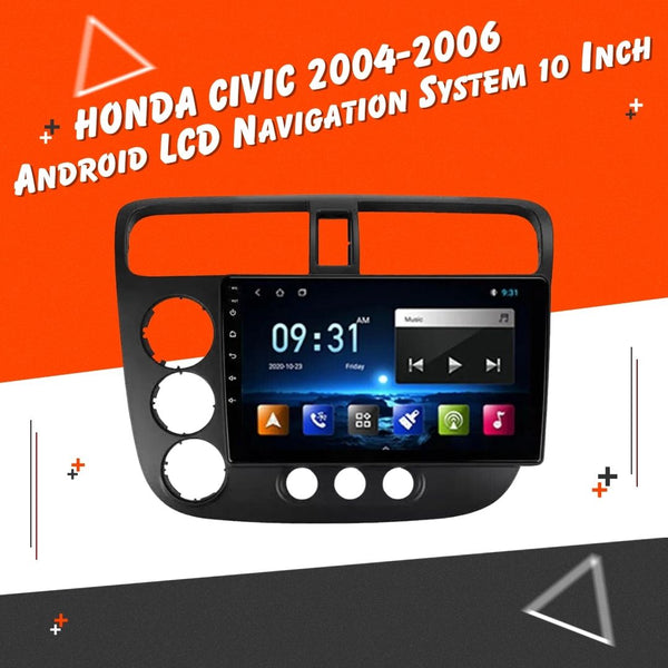 Honda Civic Android LCD Black 9 Inches - Model 2004-2006