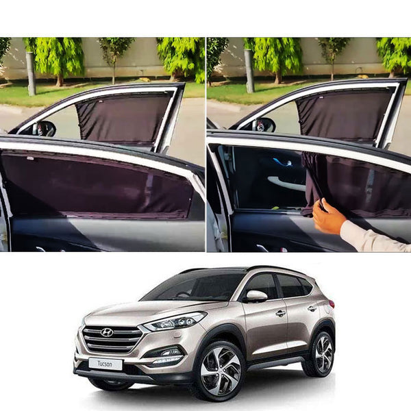 Hyundai Tucson Retractable Curtains Custom Fit Sunshades - Model 2020-2024