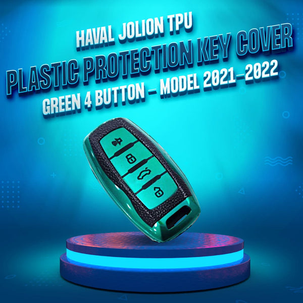 Haval Jolion / H6 TPU Plastic Protection Key Cover Green 4 Button - Model 2021-2024