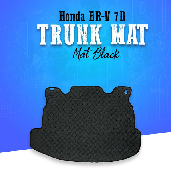 Honda BRV 7D Mat Black Trunk Mat - Model 2017-2021