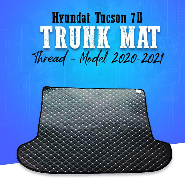 Hyundai Tucson 7D Trunk Mat Mix Thread - Model 2020-2024