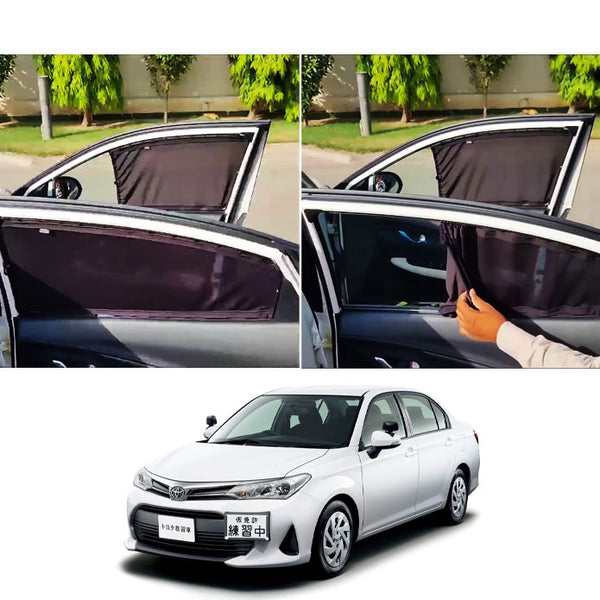 Toyota Axio Retractable Curtains Custom Fit Sunshades 11th Generation