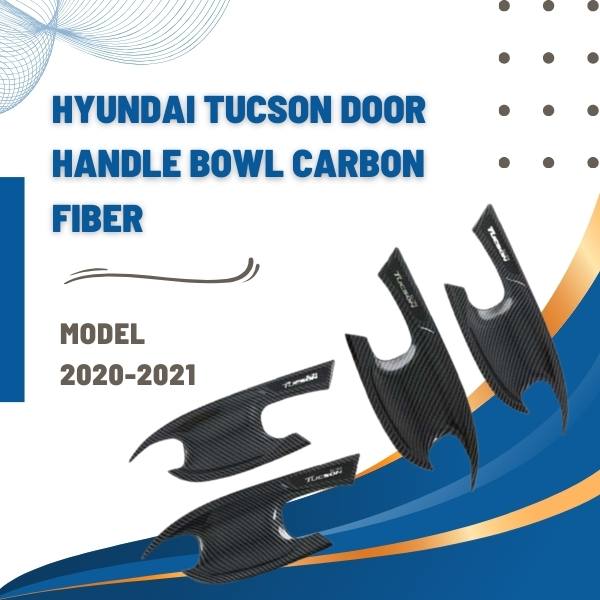 Hyundai Tucson Door Handle Bowl Carbon Fiber - Model 2020-2024