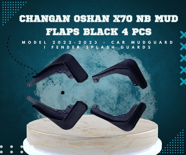 Changan Oshan X7 NB Mud Flaps Black 4 Pcs - Model 2022-2024