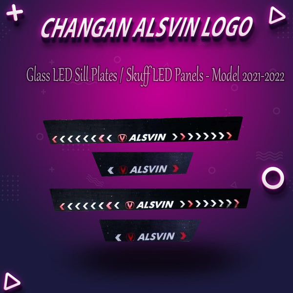 Changan Alsvin Glass LED Sill Plates / Skuff LED Panels - Model 2021-2024