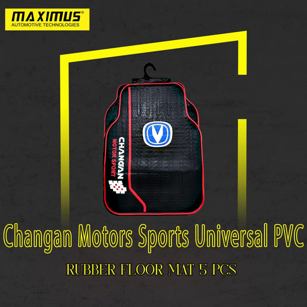 Changan Motors Sports Universal PVC Rubber Floor Mat 5 Pcs