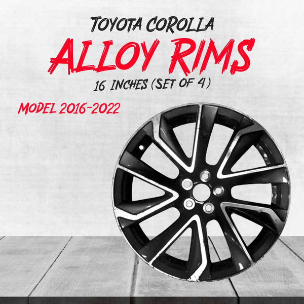 Toyota Corolla Alloy Rim 16 Inches (Set of 4) Limited Edition - Model 2016-2022