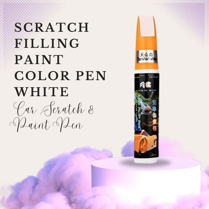 Scratch Filling Paint Color Pen White