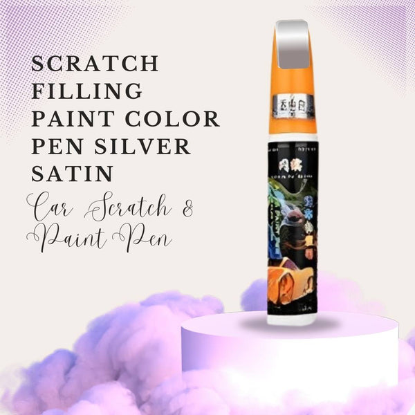 Scratch Filling Paint Color Pen Silver Gray