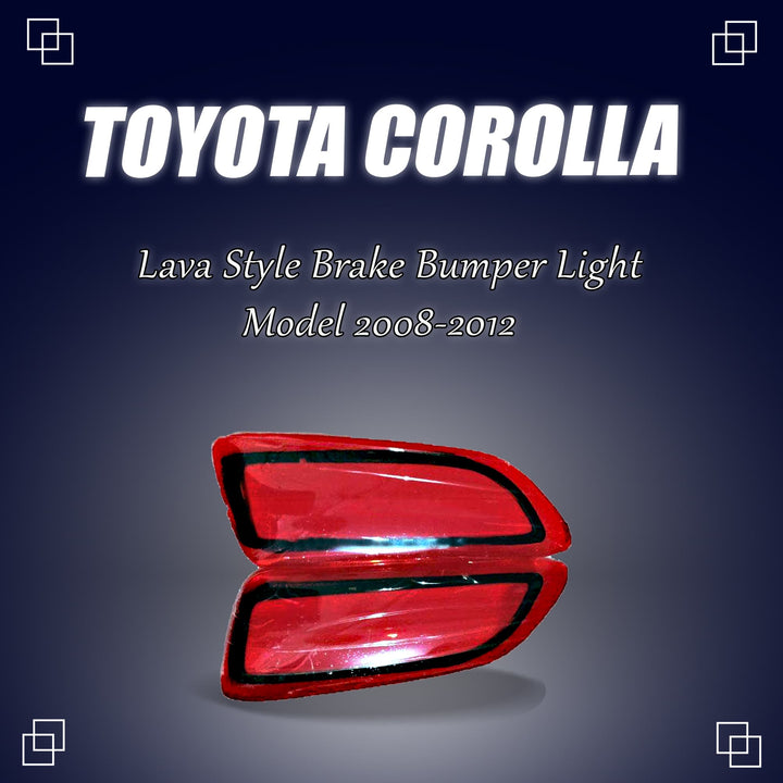 Toyota Corolla Lava Style Brake Bumper Light - Model 2008-2012