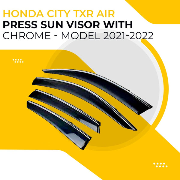 Honda City TXR Air Press Sun Visor With Chrome - Model 2021-2022