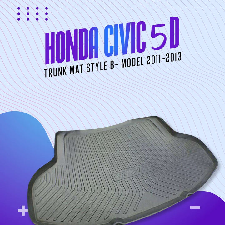 Honda Civic 5D Trunk Mat Style B- Model 2011-2013