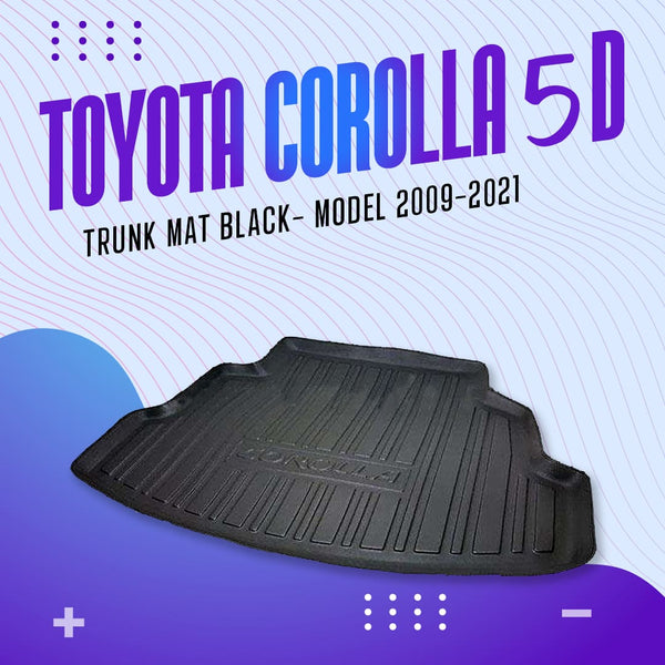 Toyota Corolla 5D Trunk Mat Black- Model 2009-2021
