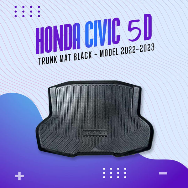 Honda Civic 5D Trunk Mat Black - Model 2022-2023