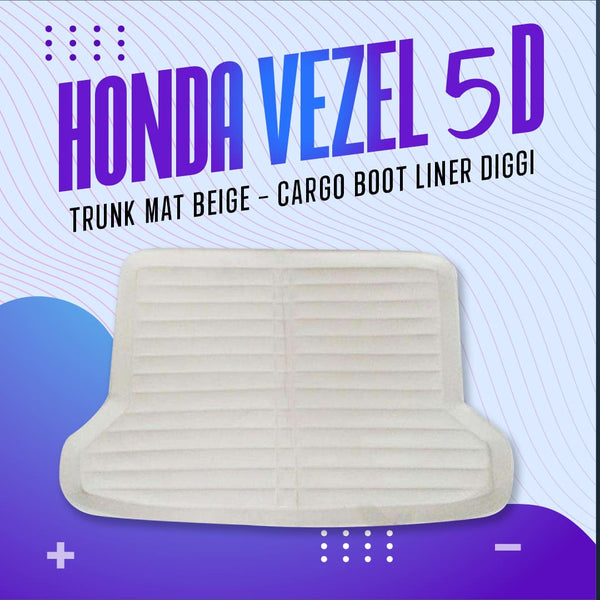 Honda Vezel 5D Trunk Mat Beige