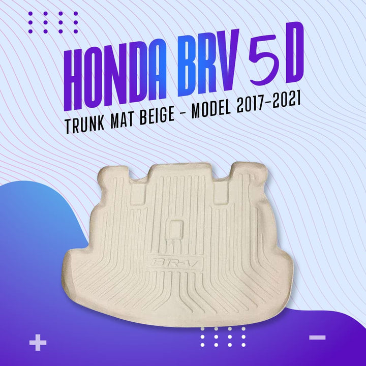 Honda BRV 5D Trunk Mat Beige - Model 2017-2021