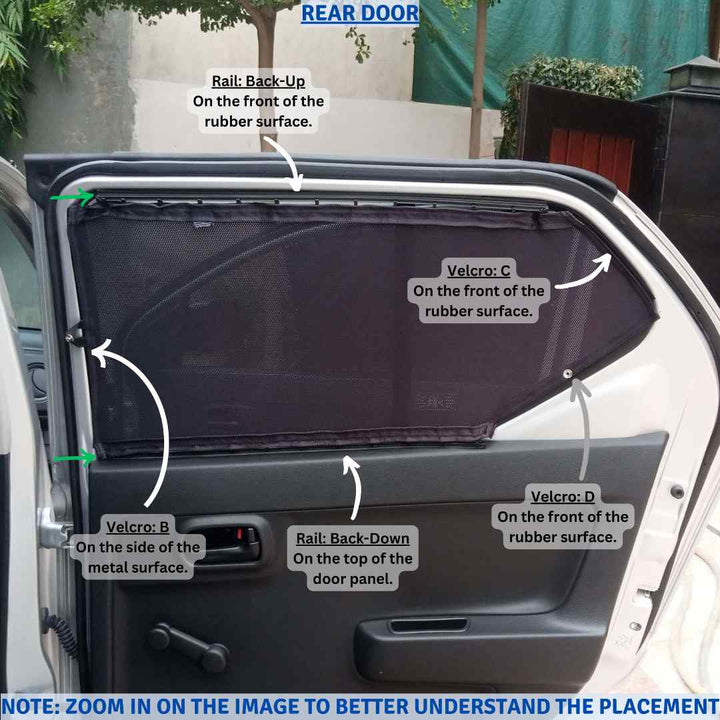 Suzuki Alto Retractable Curtains Custom Fit Sunshades - Model 2019-2022