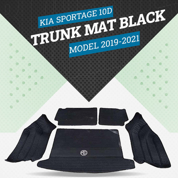MG HS 10D Trunk Liner Black 5 Pcs - Model 2020-2021