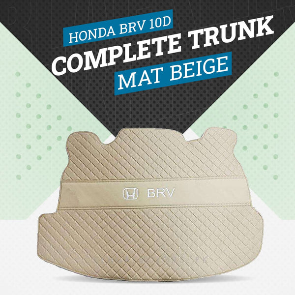 Honda BRV 10D Complete Trunk Mat Beige - Model 2017-2021