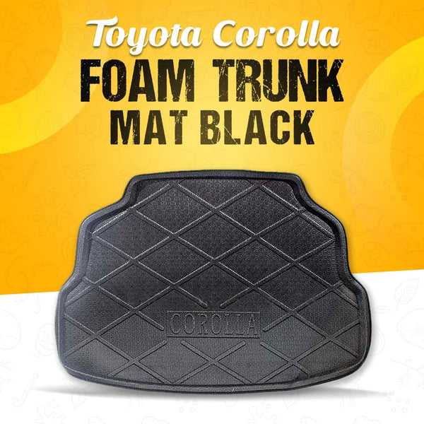 Toyota Corolla Foam Trunk Mat Black - Model 2008-2021