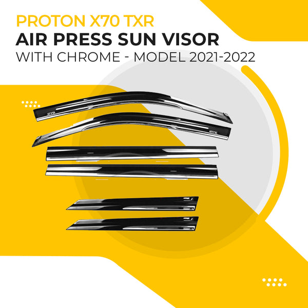 Proton X70 TXR Air Press Sun Visor With Chrome - Model 2021-2024