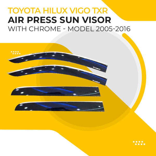 Toyota Hilux Vigo TXR Air Press Sun Visor With Chrome - Model 2005-2016