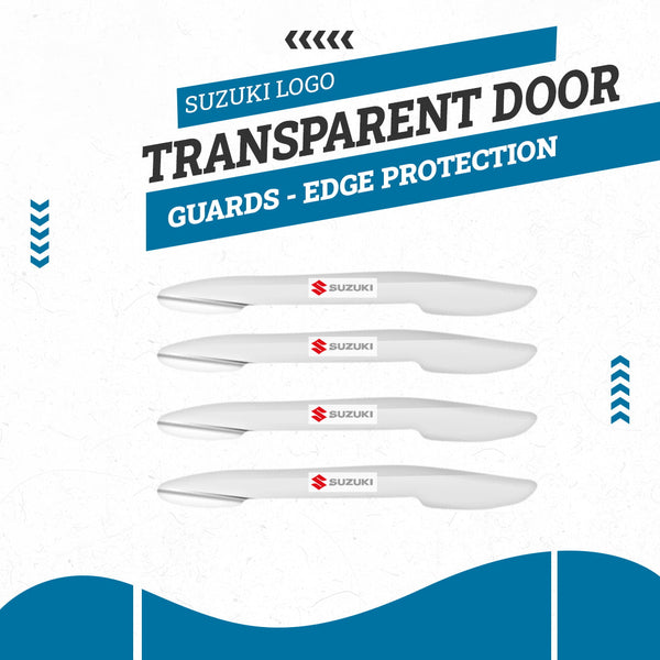 Suzuki Logo Transparent Door Guards