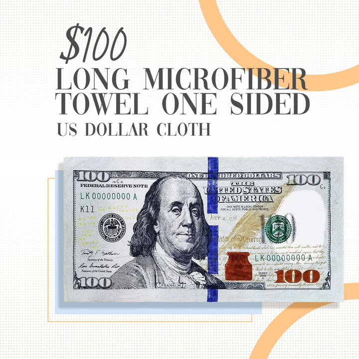 $100 Long Microfiber Towel One Sided | US Dollar Cloth Maximus and MFC - 53
