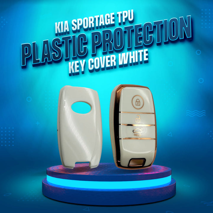 KIA Sportage TPU Plastic Protection Key Cover White - Model 2019-2024