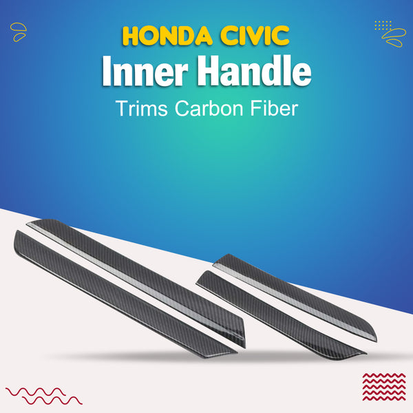 Honda Civic Inner Handle Trims Carbon Fiber - Model 2022-2024