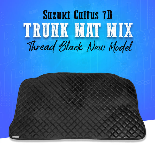 Suzuki Cultus 7D Trunk Mat Mix Thread Black New Model - Model 2017-2021