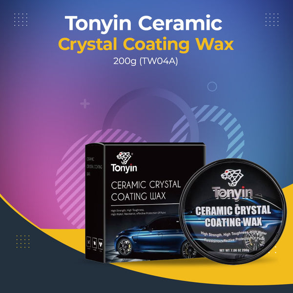 Tonyin Ceramic Crystal Coating Paste Wax - 7oz, 90-Day Warranty