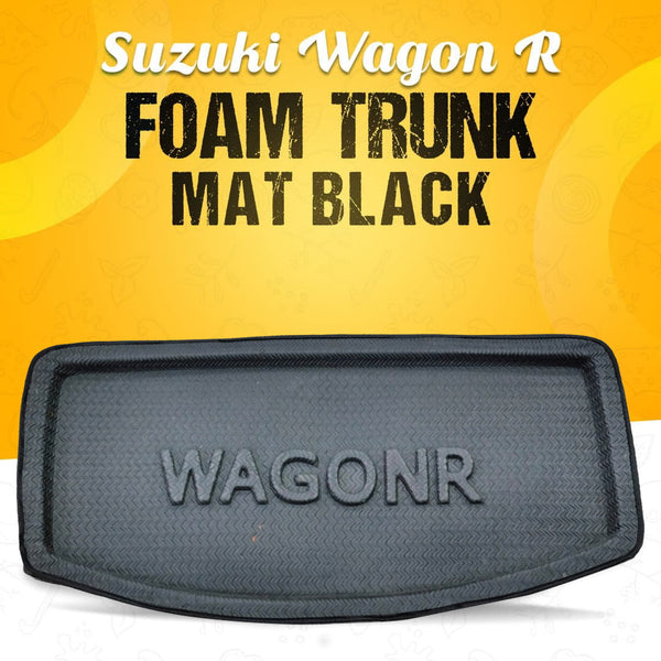 Suzuki Wagon R Foam Trunk Mat Black - Model 2008-2021