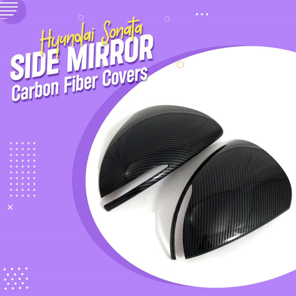 Hyundai Sonata Side Mirror Carbon Fiber Covers - Model 2021-2024