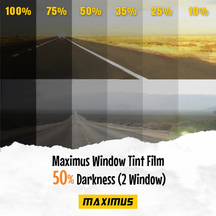 Maximus Window Tint Film 50% Darkness (2 Windows)