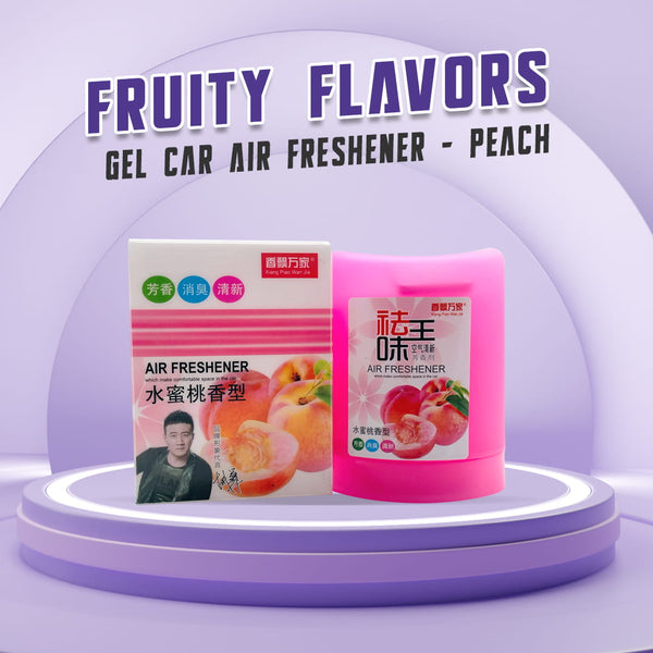 Fruity Flavors Gel Car Air Freshener - Peach