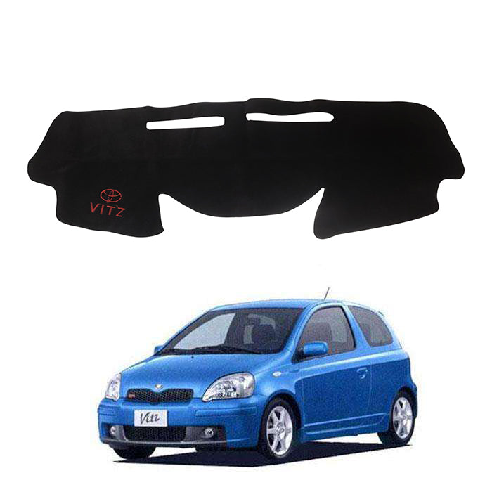 Toyota Vitz Dashboard Carpet For Protection and Heat Resistance Black - Model - 1998 - 2004