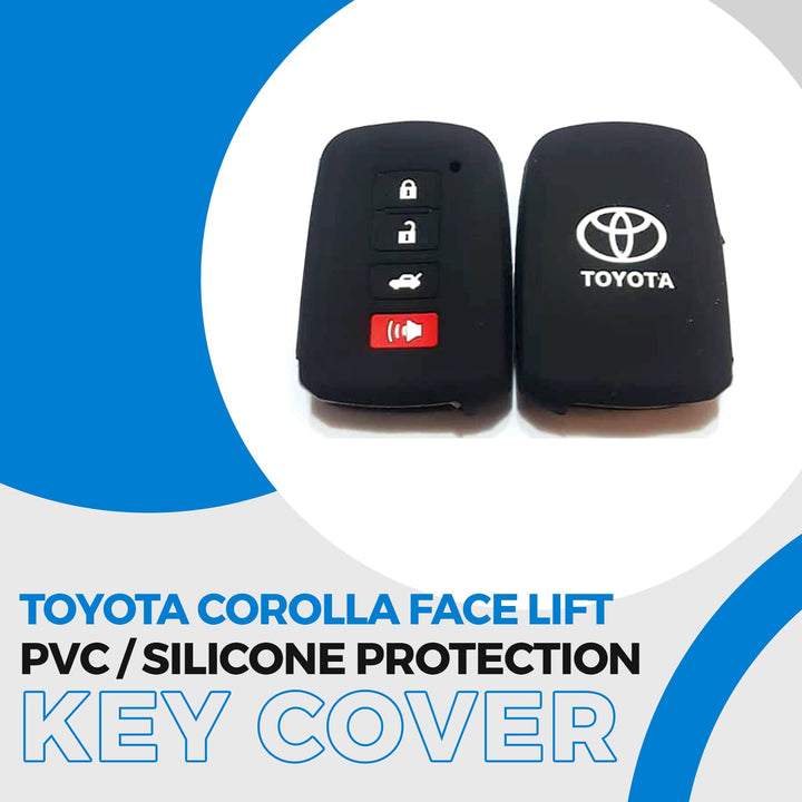 Toyota Corolla Face Lift PVC Silicone Protection Key Cover - Model 2017-2021