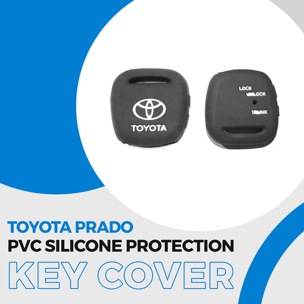 Toyota Prado PVC Silicone Protection Key Cover 3 Buttons - Model 2002-2009