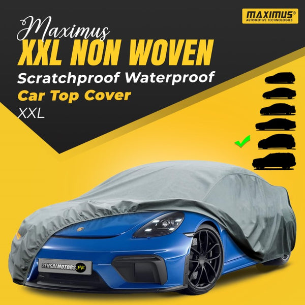 Maximus XXL Non Woven Scratchproof Waterproof Car Top Cover - XXL Cross Over Size