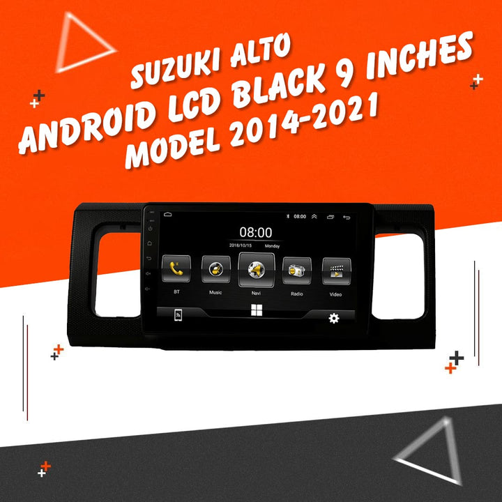 Suzuki Alto Android LCD Black 9 Inches  - Model 2014-2021