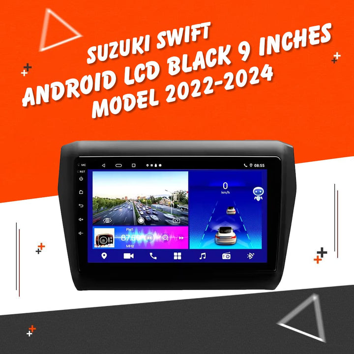 Suzuki Swift Android LCD Black 9 Inches - Model 2022-2024