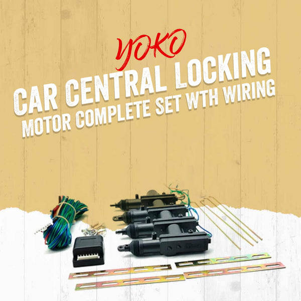 YOKO Car Central Locking Motor Complete Set Wth Wiring