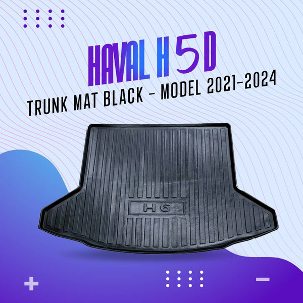 Haval H6 5D Trunk Mat Black - Model 2021-2024