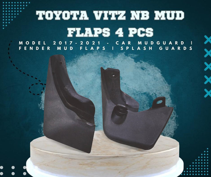 Toyota Vitz NB Mud Flaps 4 Pcs - Model 2017-2021