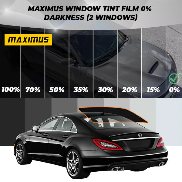 Maximus Window Tint Film 0% Darkness (2 Windows)