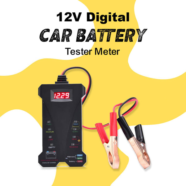 12V Digital Car Battery Tester Meter